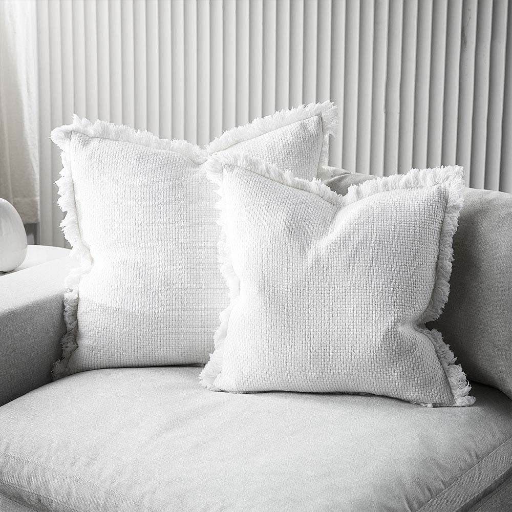 Large white cushions hotsell